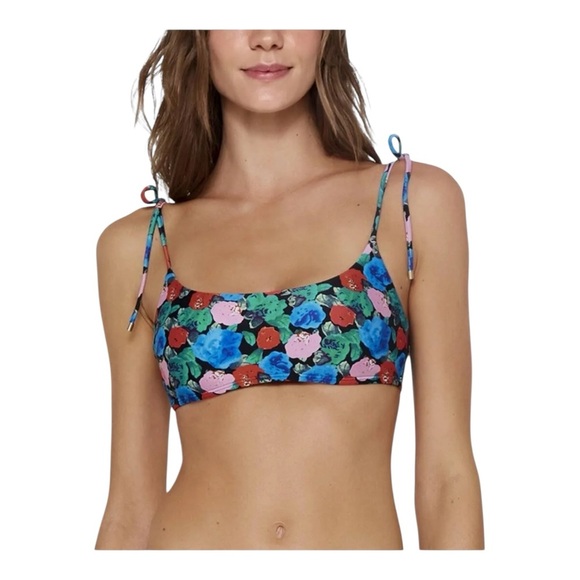 Vix Bella Tied Shoulder Top in Multi Floral NWT - Picture 1 of 7